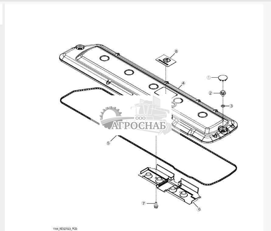 1144 Крышка клапанного механизма 